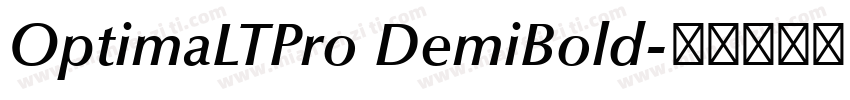OptimaLTPro DemiBold字体转换